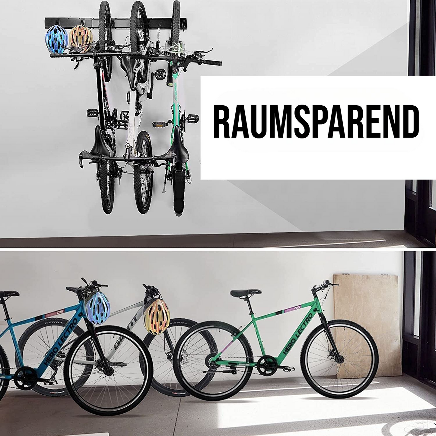 SODEAL Fahrradaufhängungssystem für 6 Fahrräder